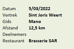 2022 - 03 - 05 - Sint Joris Weert
